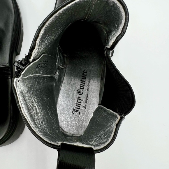 🏙️ Juicy Couture Ankle Boots Round Toe Zipper Diamond Logo - Picture 9 of 12
